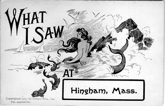What I Saw at Hingham, Mass Postcard